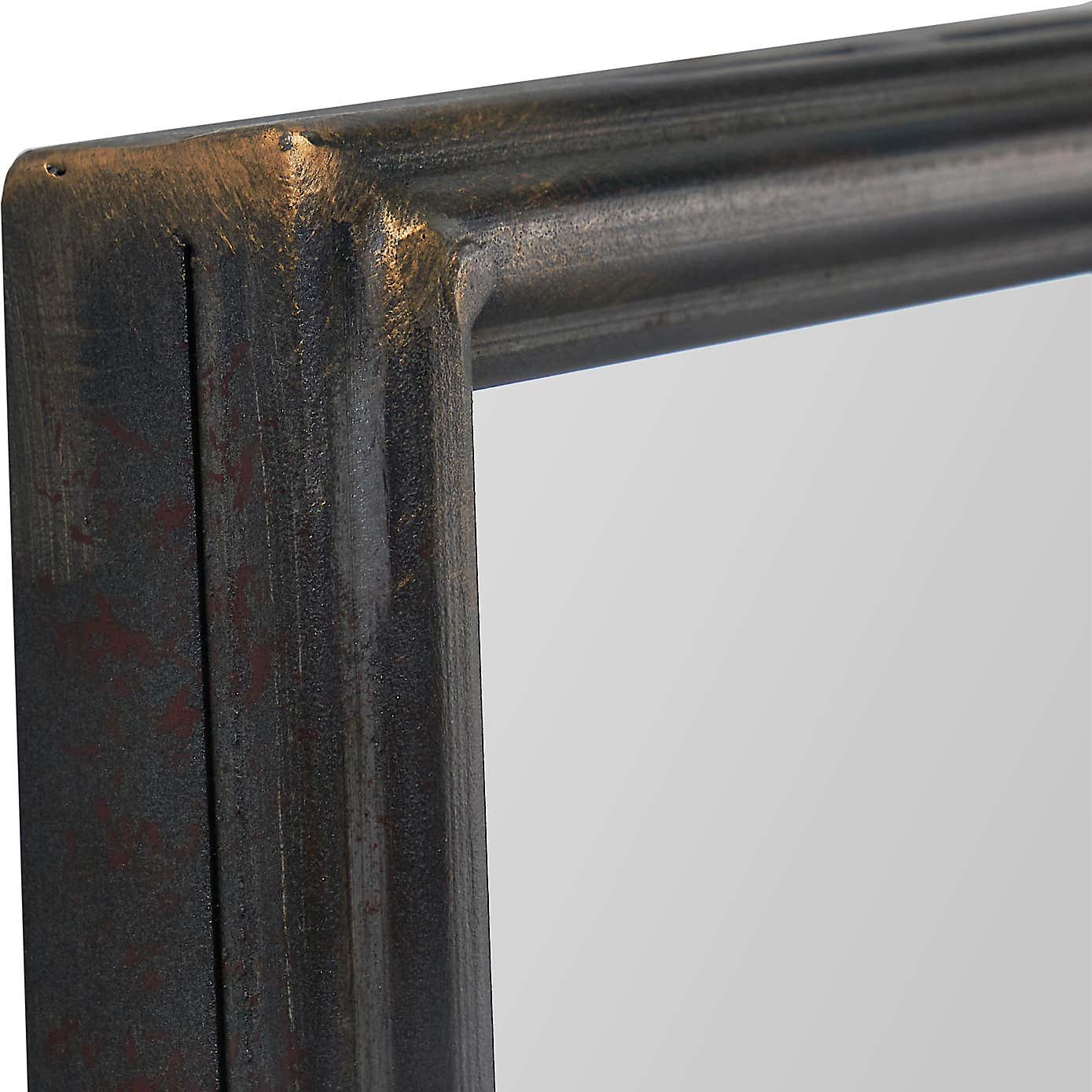 Antique Bronze Rectangular Full Length Leaner Mirror