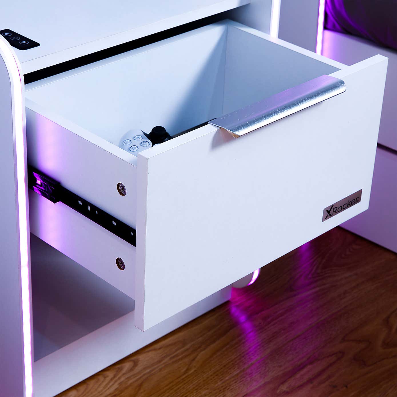 Electra Bedside Table with Wireless Charging and LED Lights