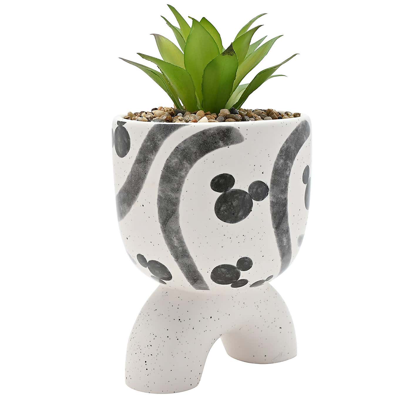 Artificial Plant in Disney Mickey Mouse Arched Footed Plant Pot