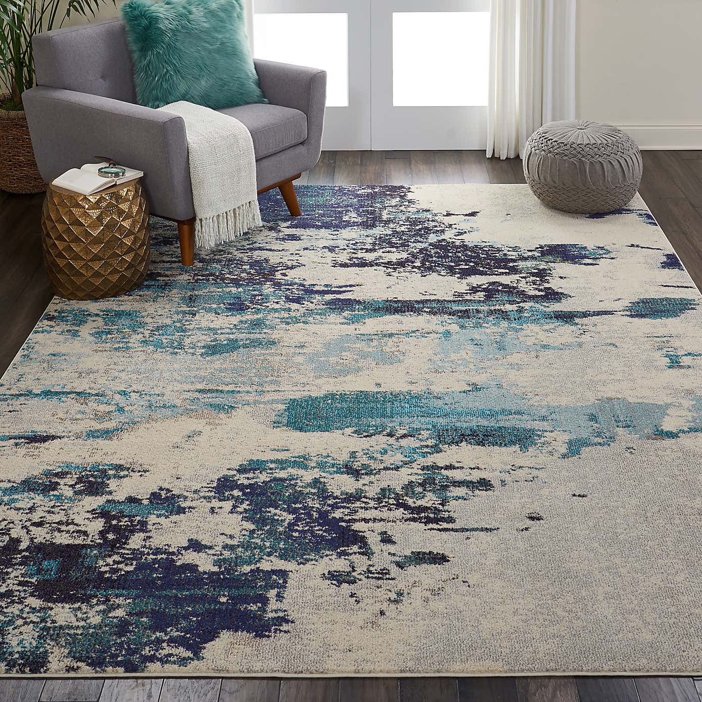 Teal Celestial Rug