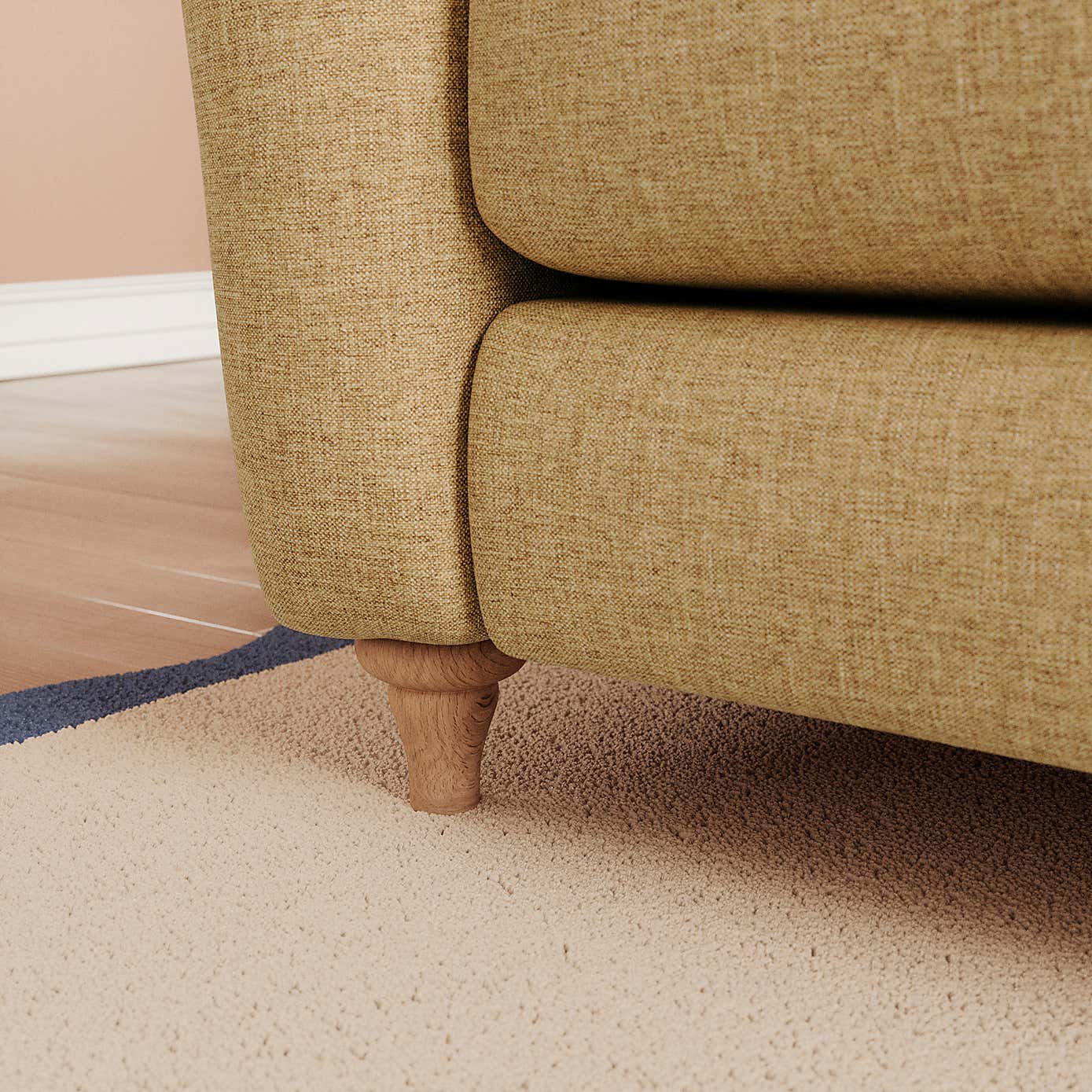 Hattie Slub Faux Linen 2 Seater Sofa