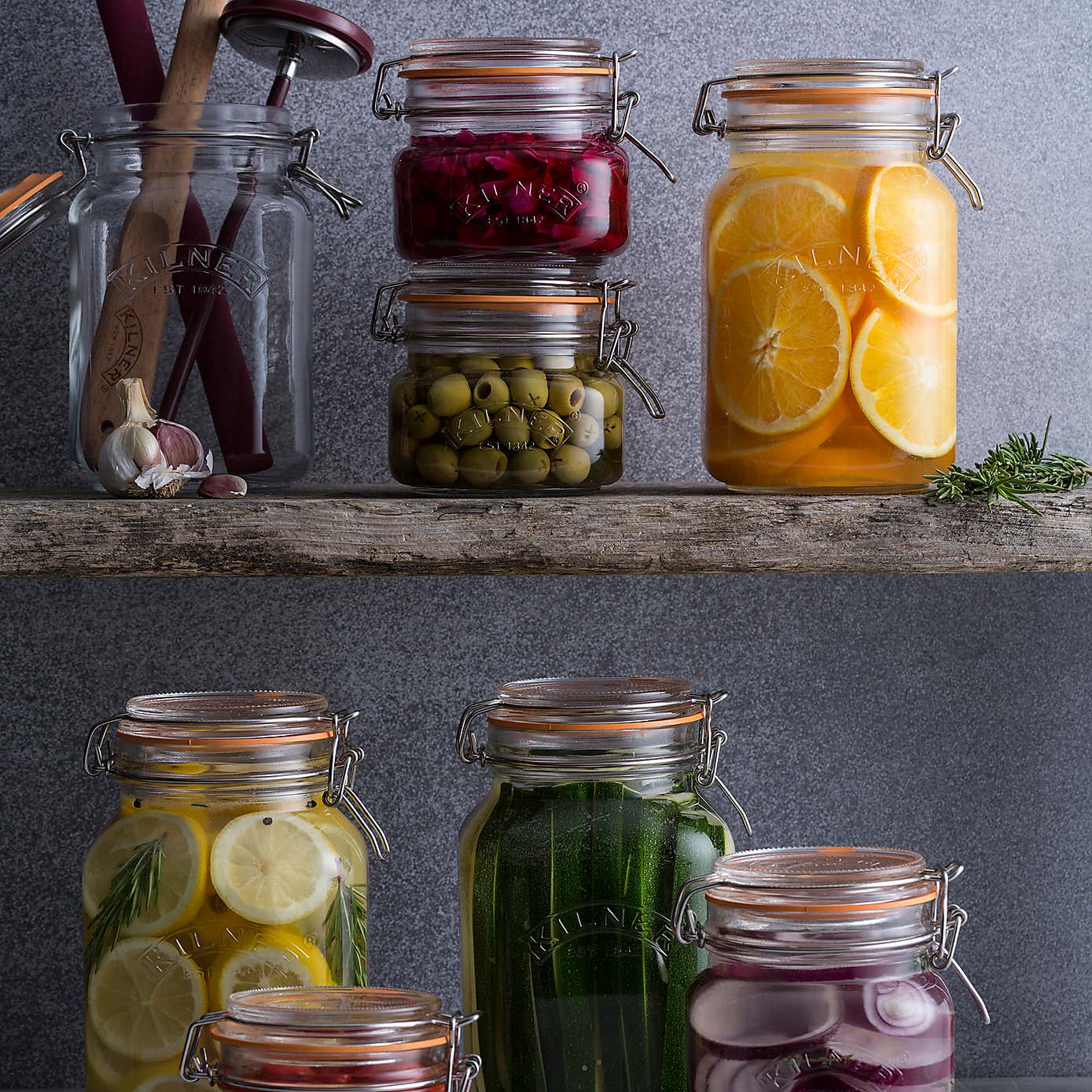 Kilner 0.5 Litres Clip Top Glass Jar