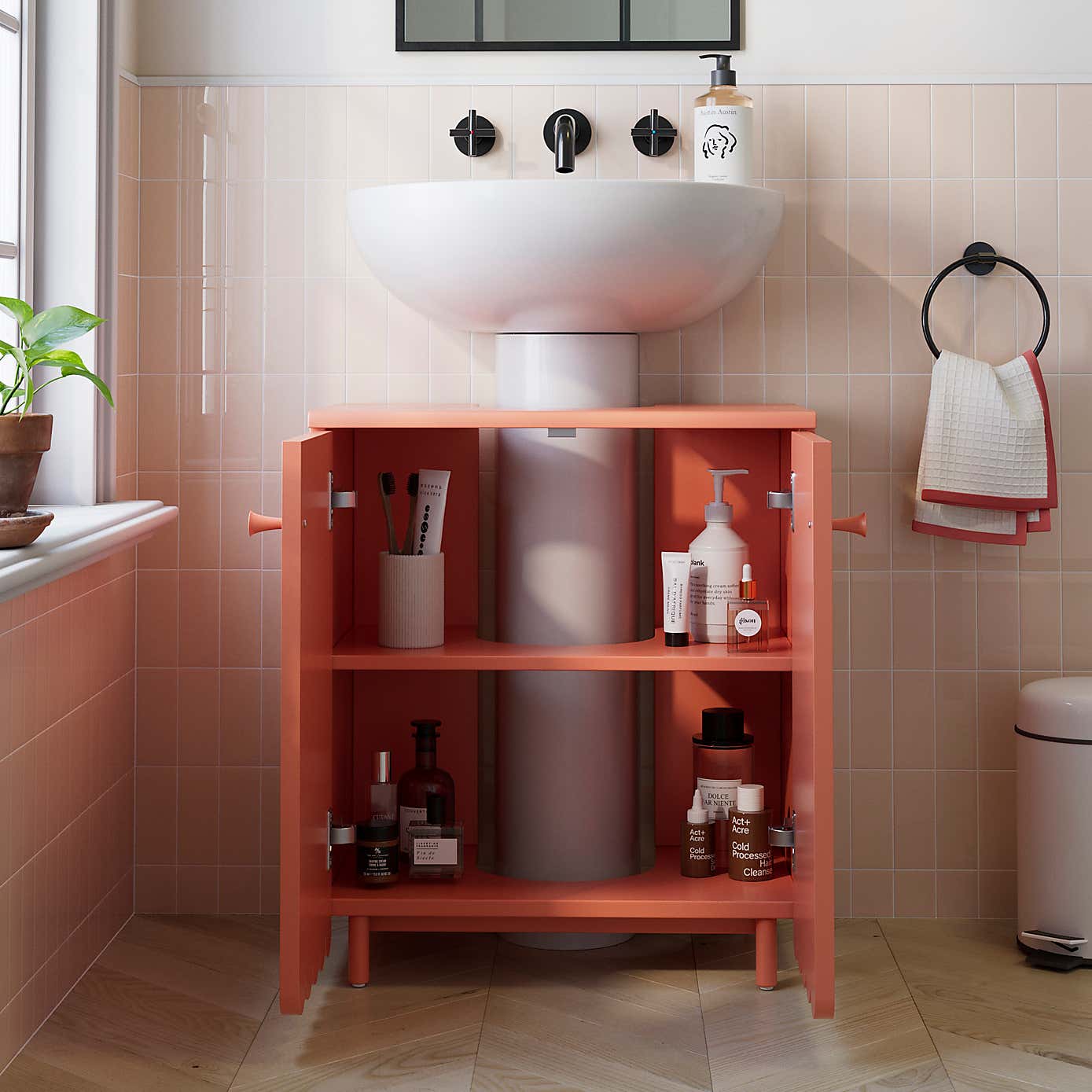 Scallop Under Sink Unit