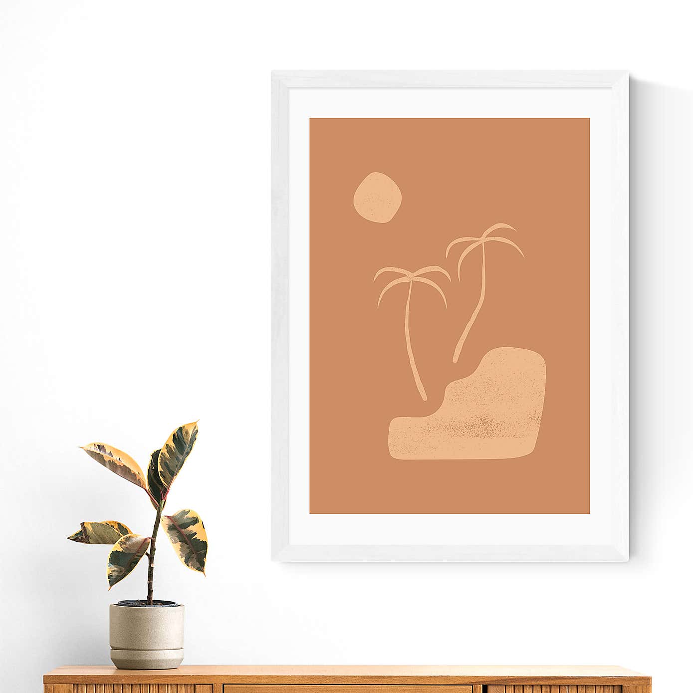 East End Prints Beach Palms by Sundry Society Print