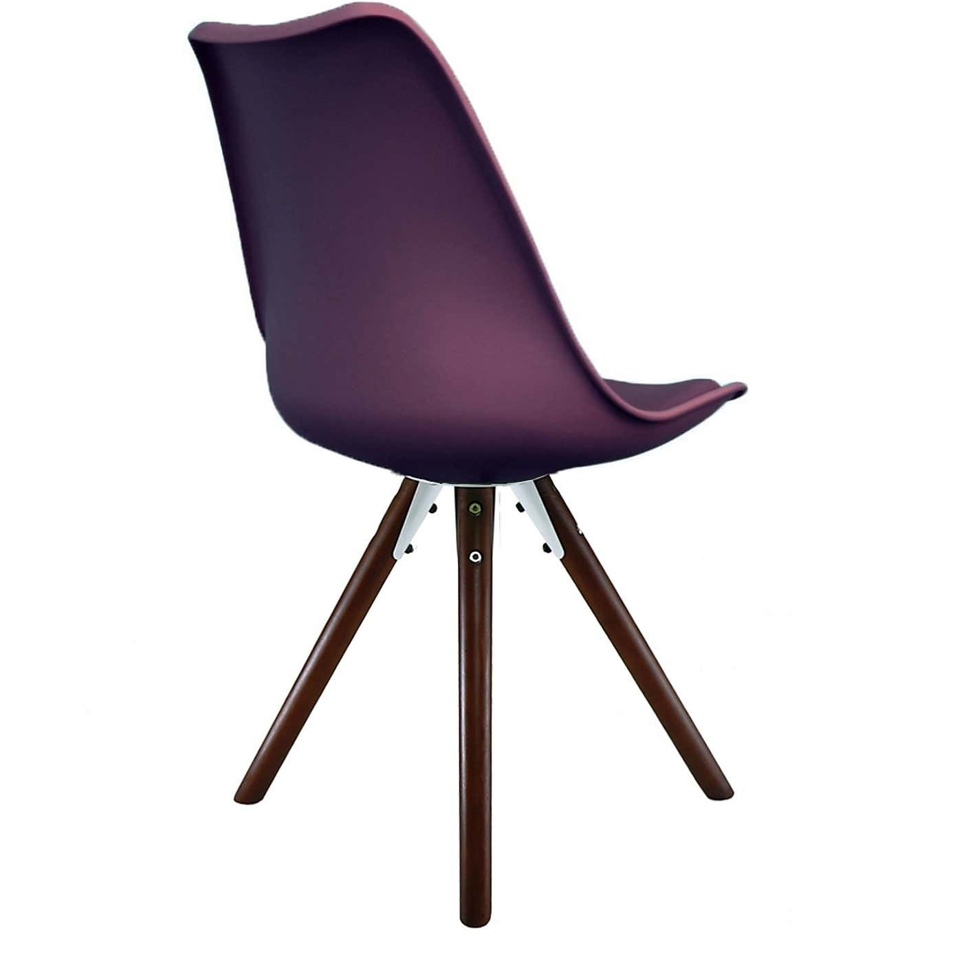 Fusion Living Soho Plastic Dining Chair with Pyramid Legs