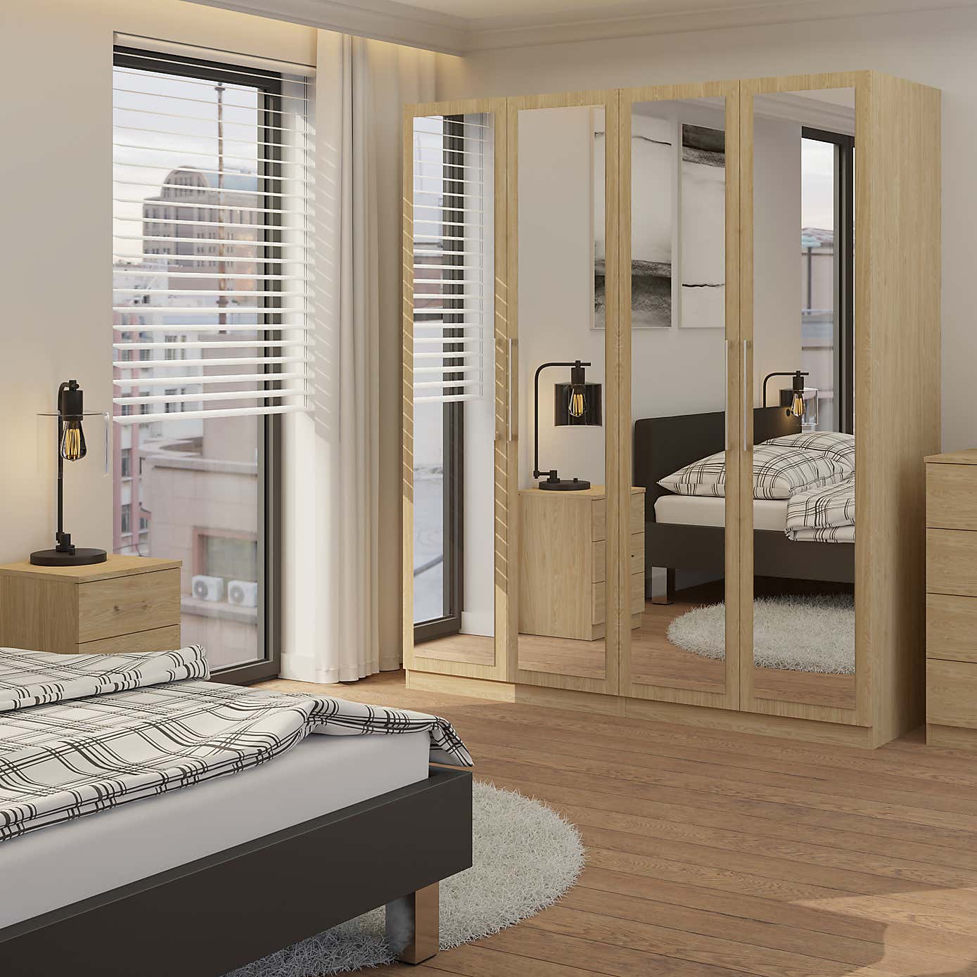 Foster 4 Door Wardrobe