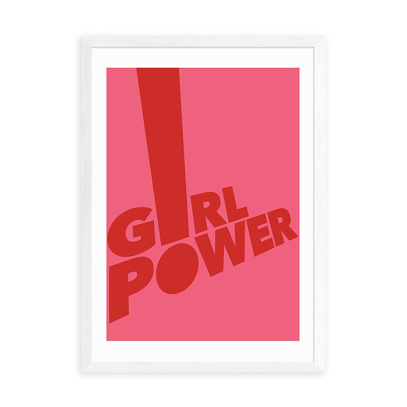 East End Prints Girl Power Framed Print
