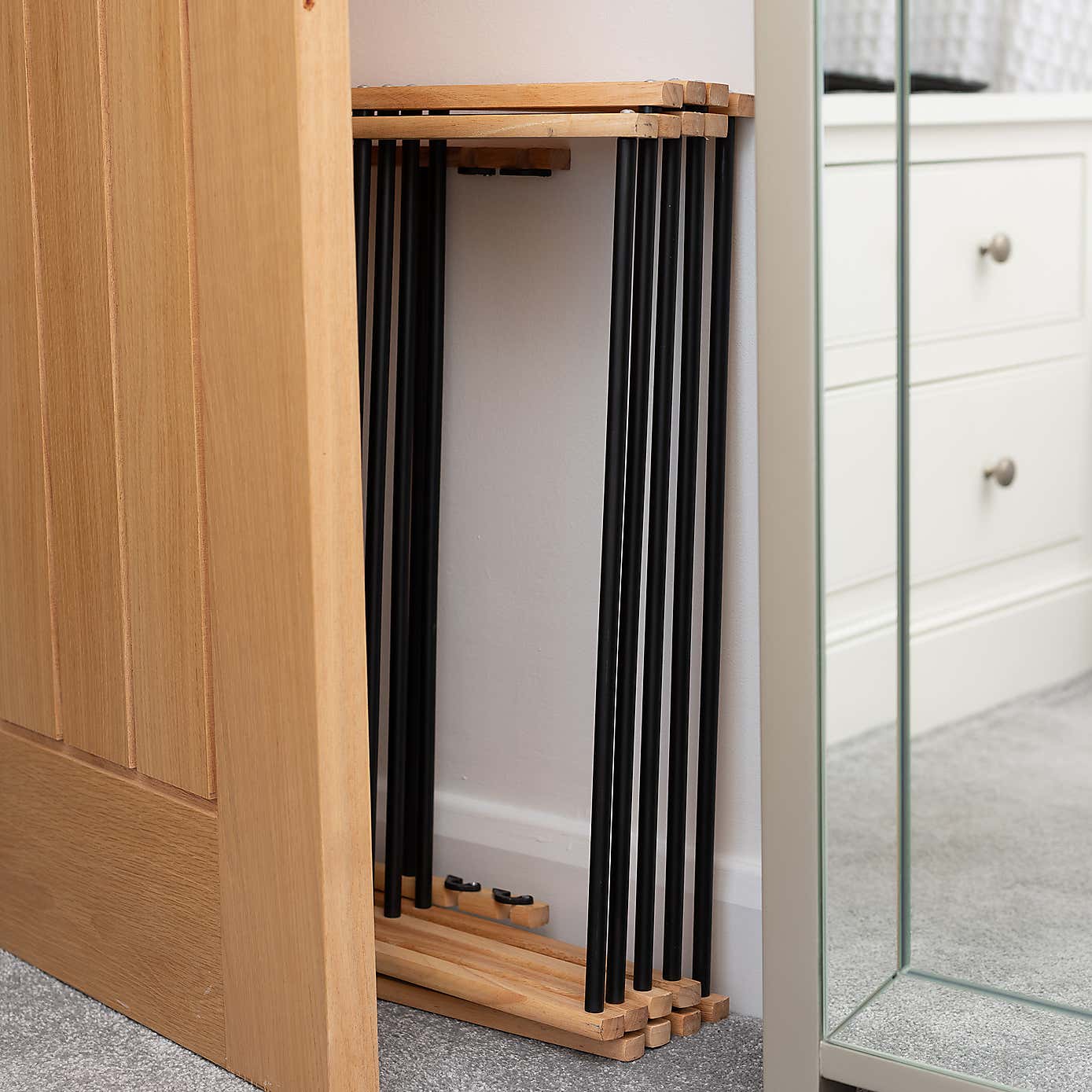 Indoor Rubber Wood Concertina Airer