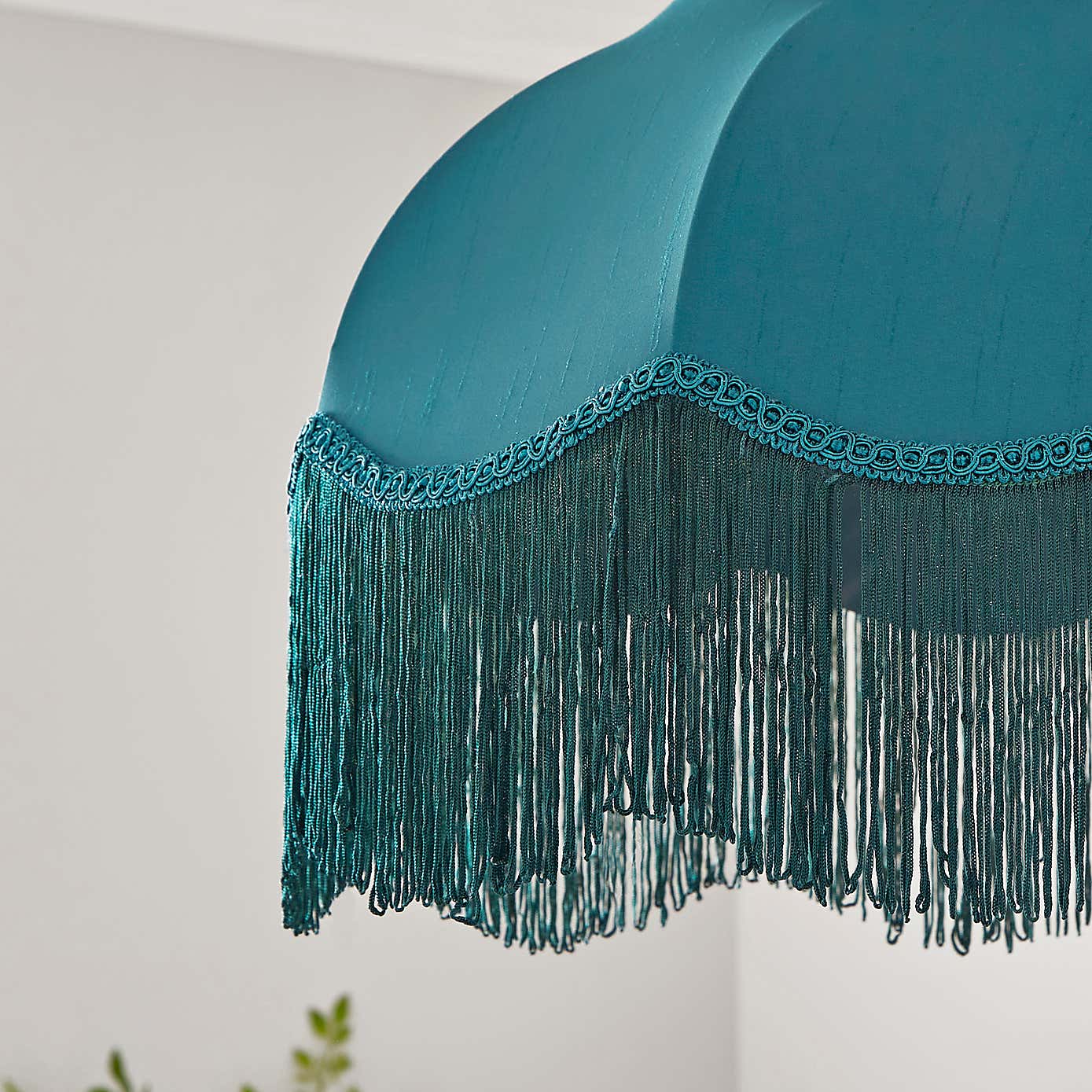 Carmona Fringed Satin Lamp Shade