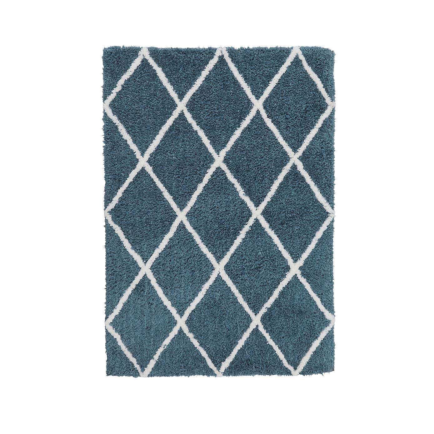 Diamond Berber Shaggy Rug