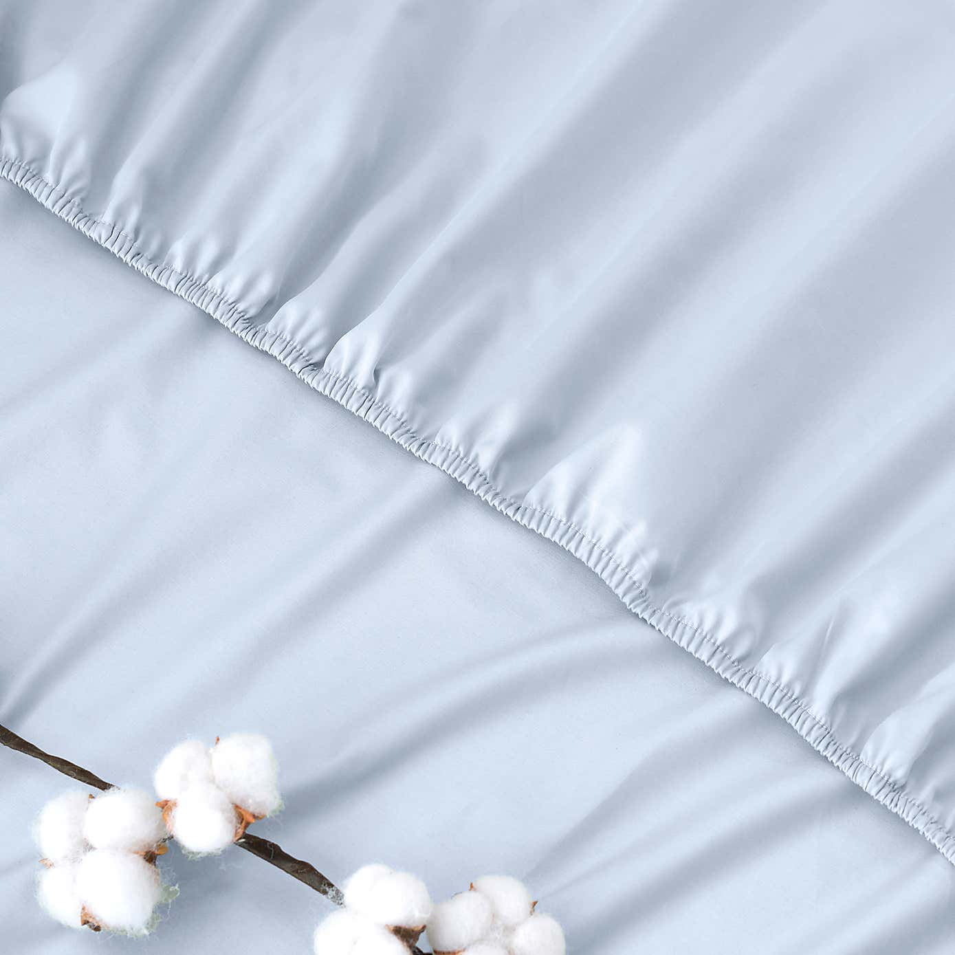 Dorma 300 Thread Count 100% Cotton Sateen Plain Fitted Sheet