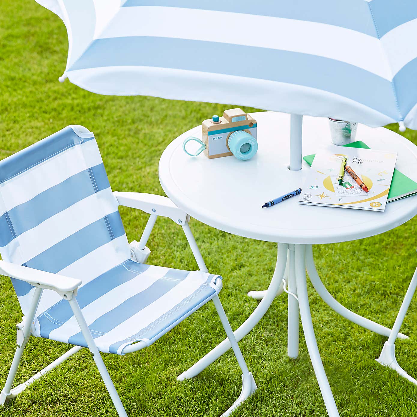 Childrens Patio Set, Ashley Blue