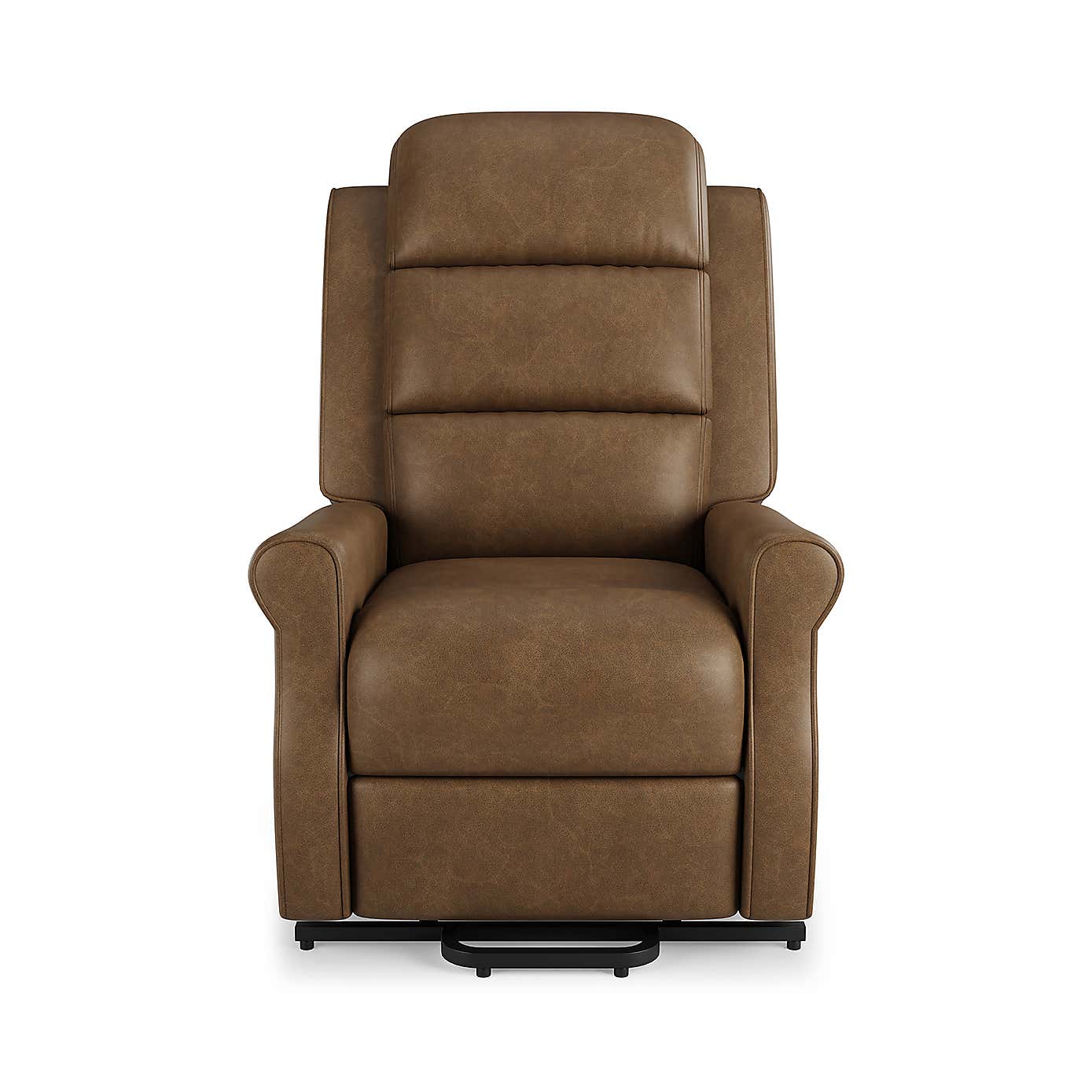 Edith Distressed Faux Leather Rise and Recline Chair
