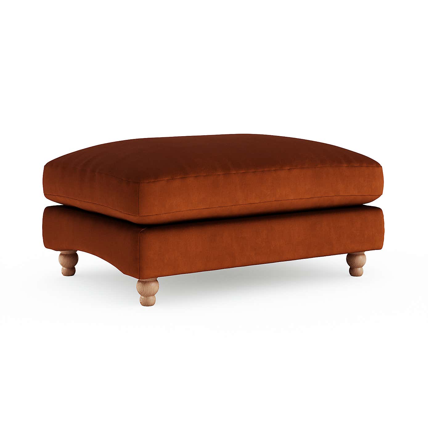 Martha Matte Plush Velvet Footstool