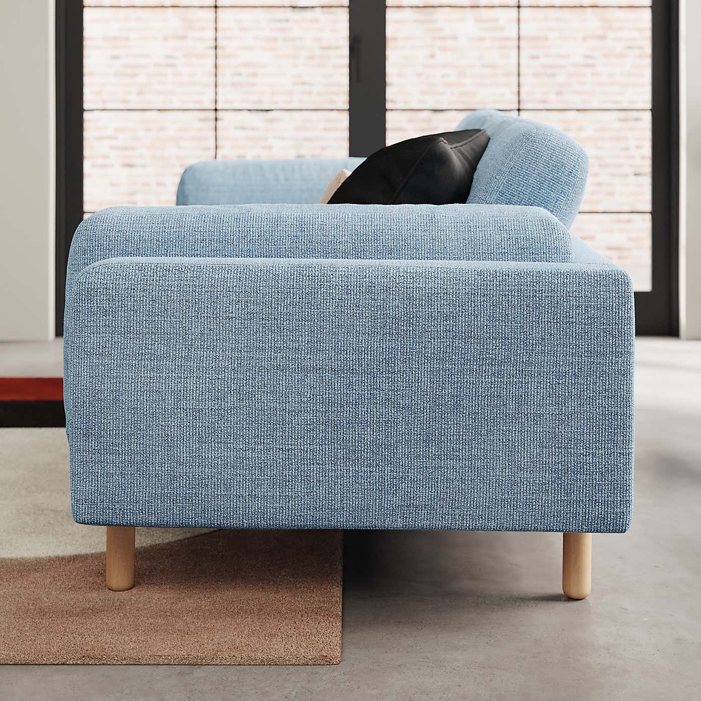 Newton Chunky Tonal Weave 3 Seater Sofa