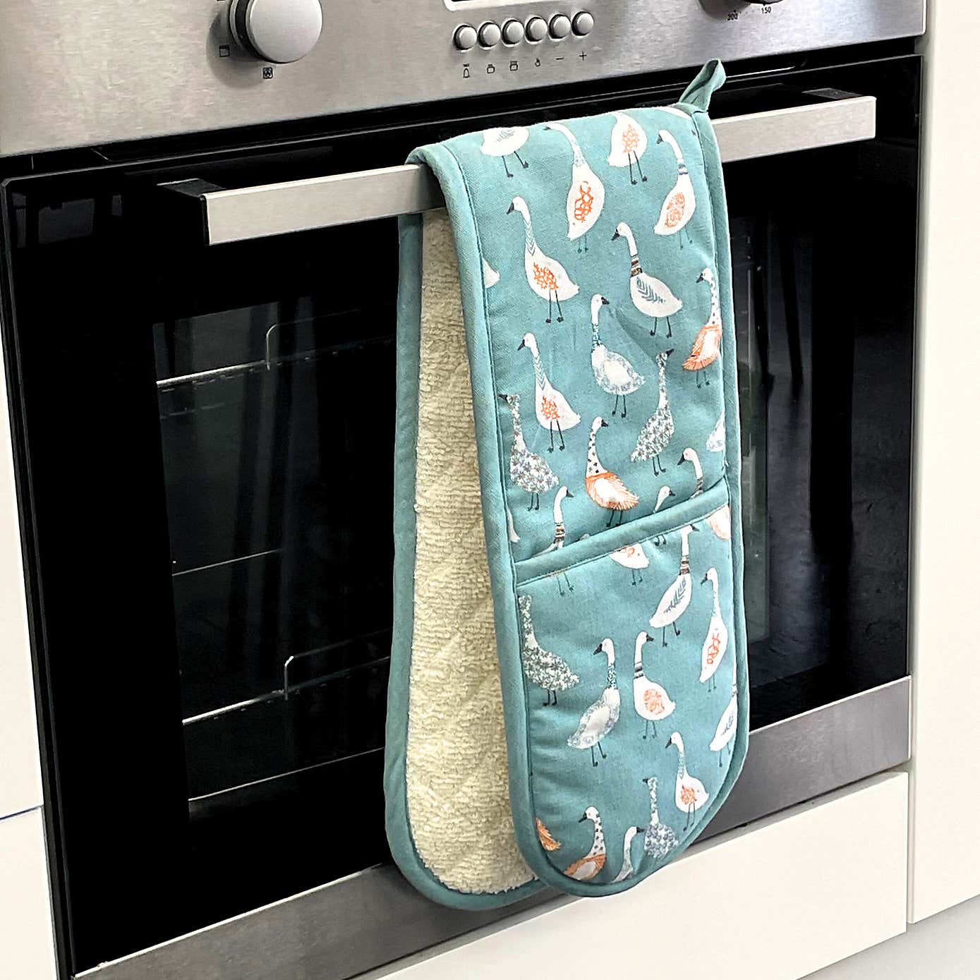 Dexam Giggling Geese Blue Double Oven