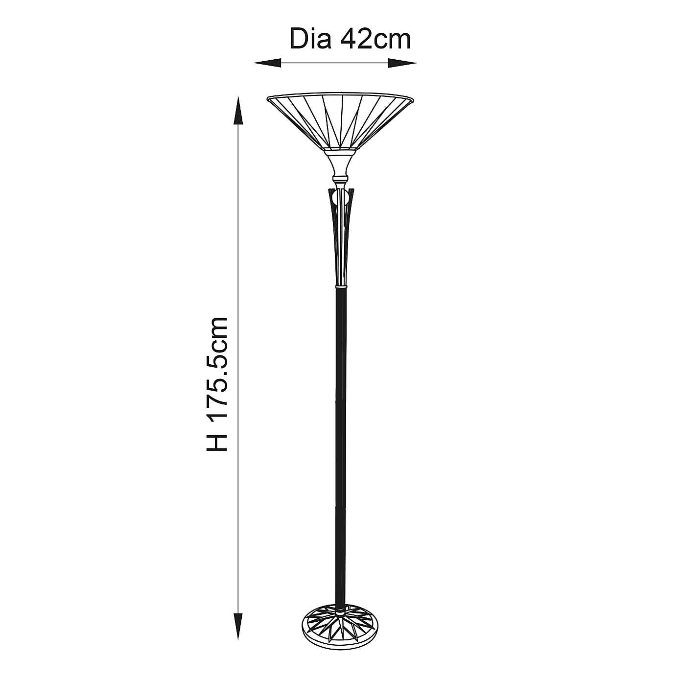 Vogue Lighting Samuel Traditional Uplighter Floor Lamp