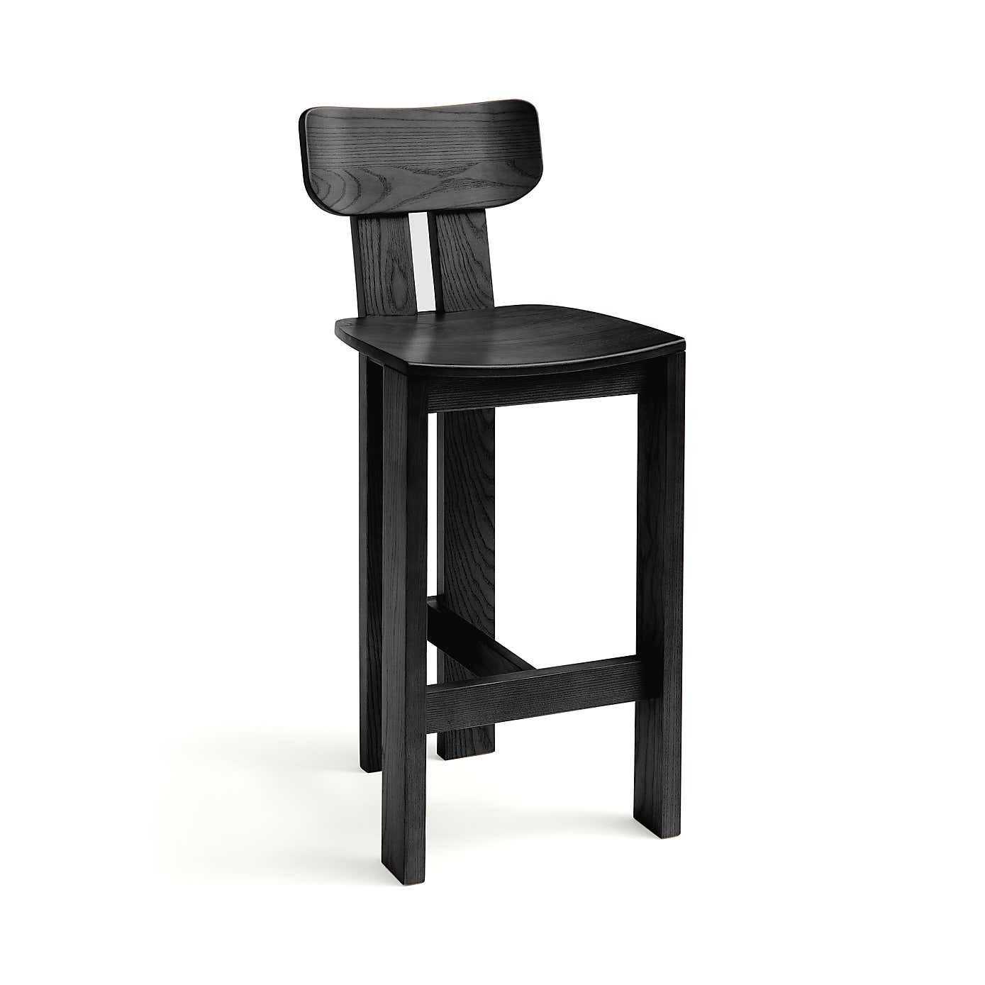 Cairo Stained Ash Counter Height Bar Stool
