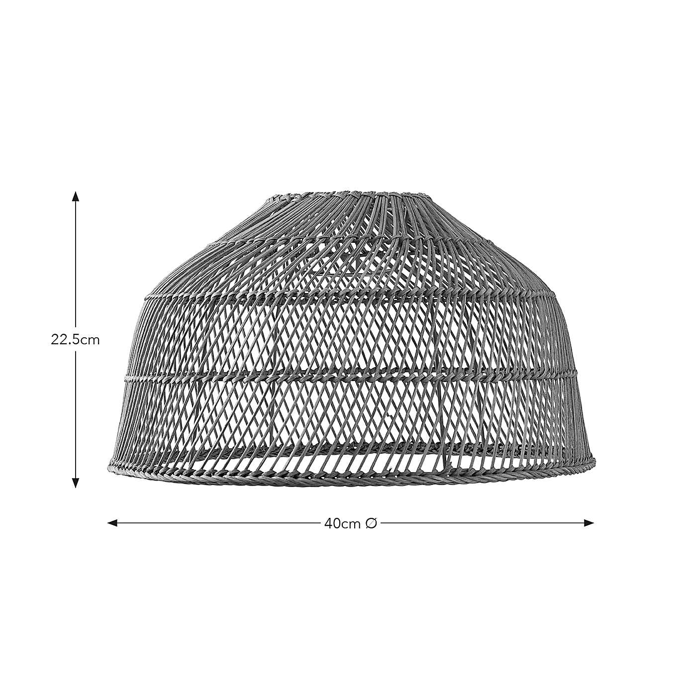 Andre Rattan Easy Fit Pendant Shade