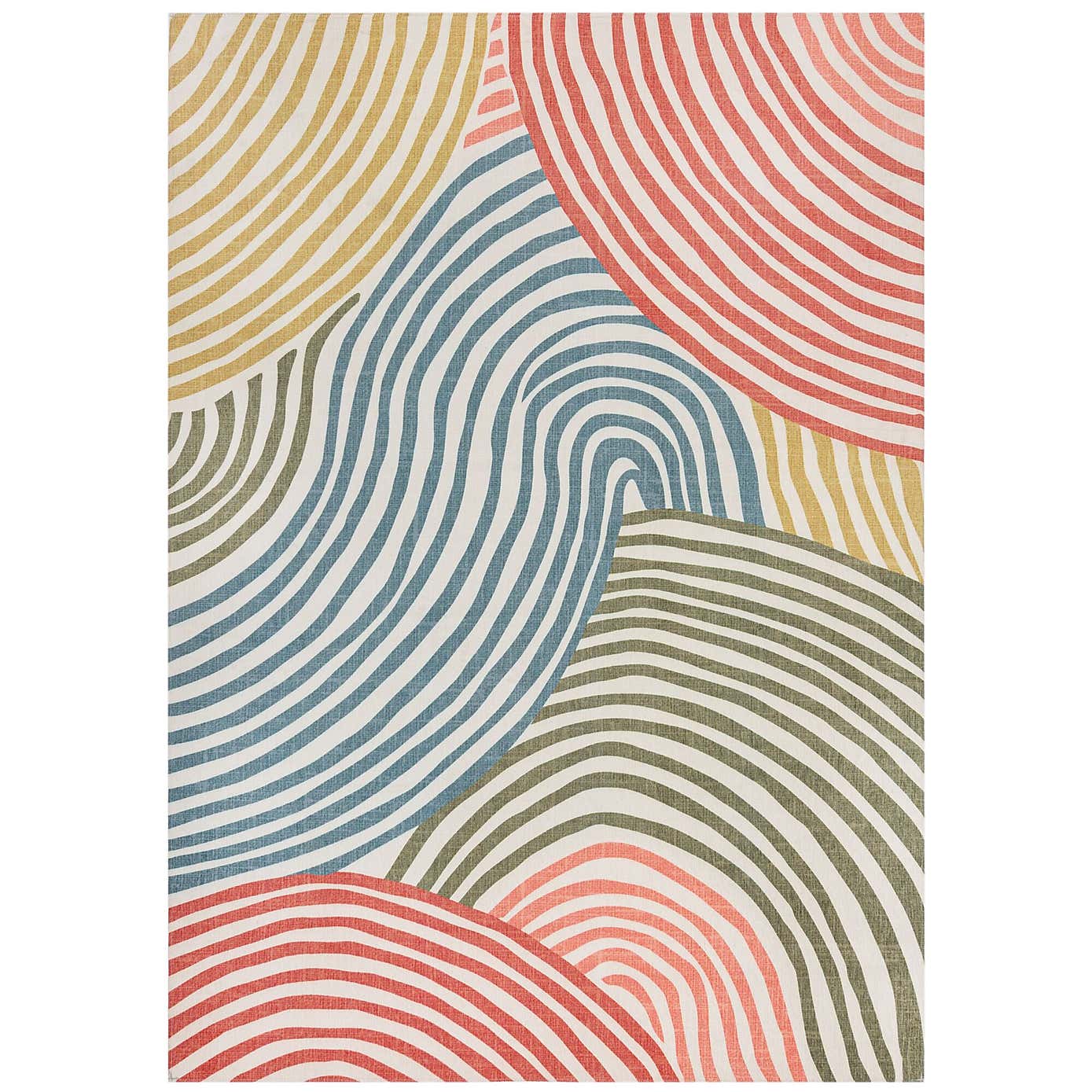 Wanda Swirl Washable Rug