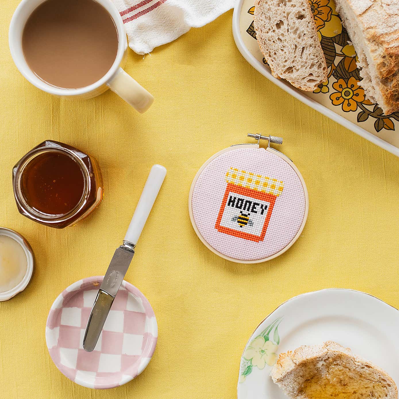 Cotton Clara Honey Cross Stitch Kit