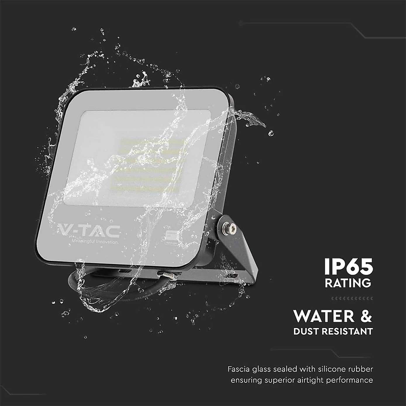 V-TAC 50W LED Floodlight Outdoor Wall Light