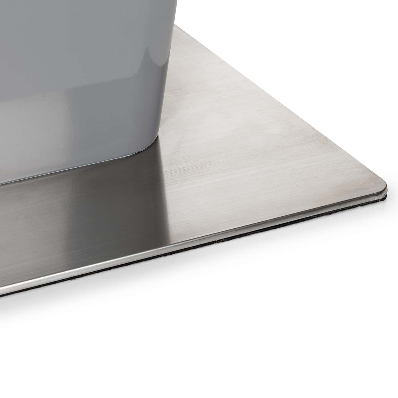 Como High Gloss Extendable Dining Table Grey