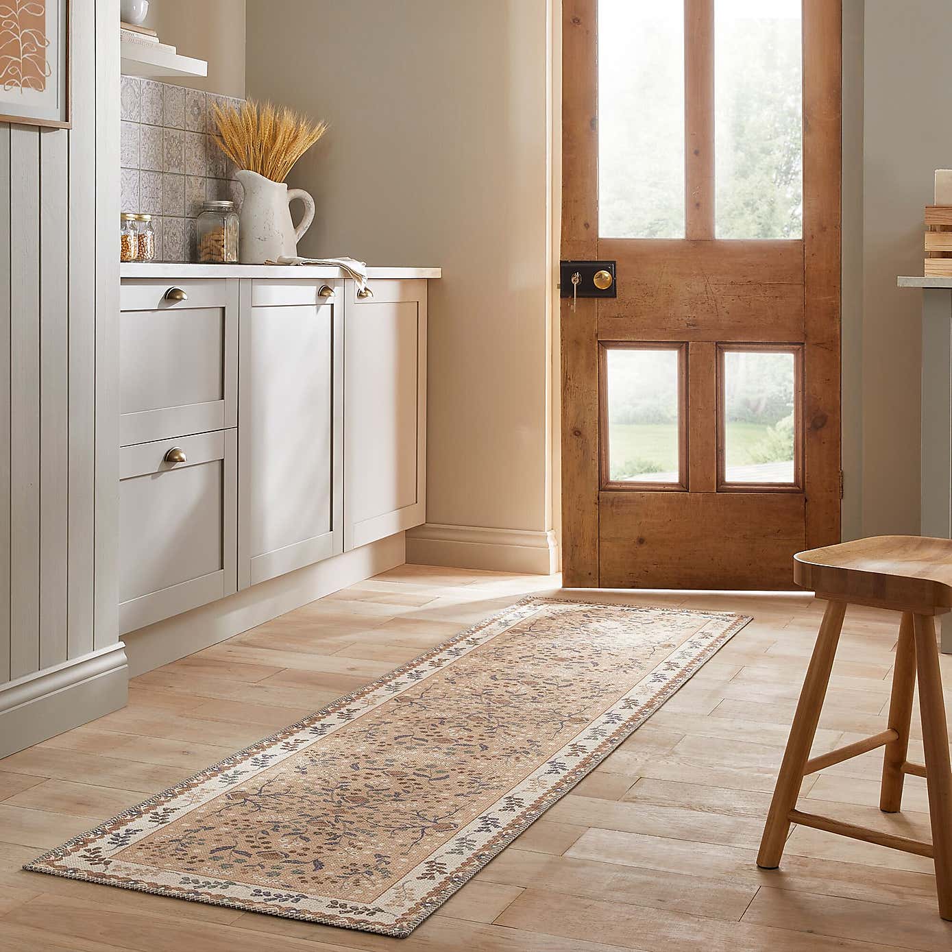 PractiRug Sabrina Floral Washable Runner