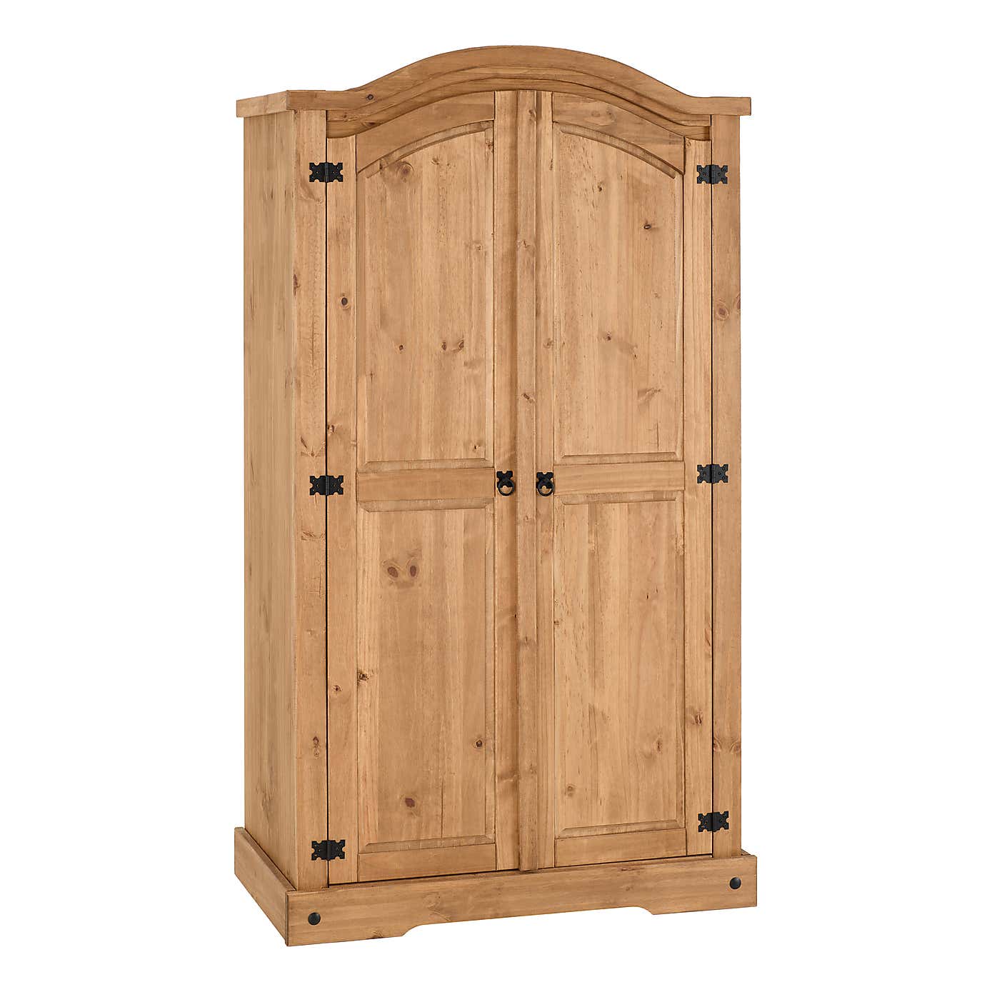 Corona Pine Curved Top Wardrobe