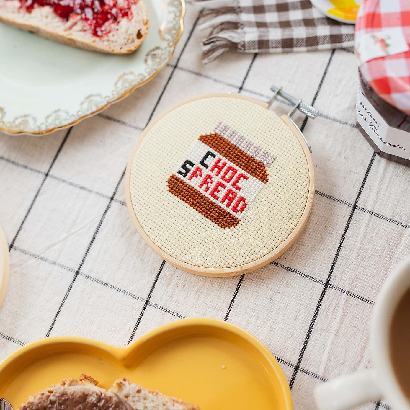 Cotton Clara Choc Spread Cross Stitch Kit