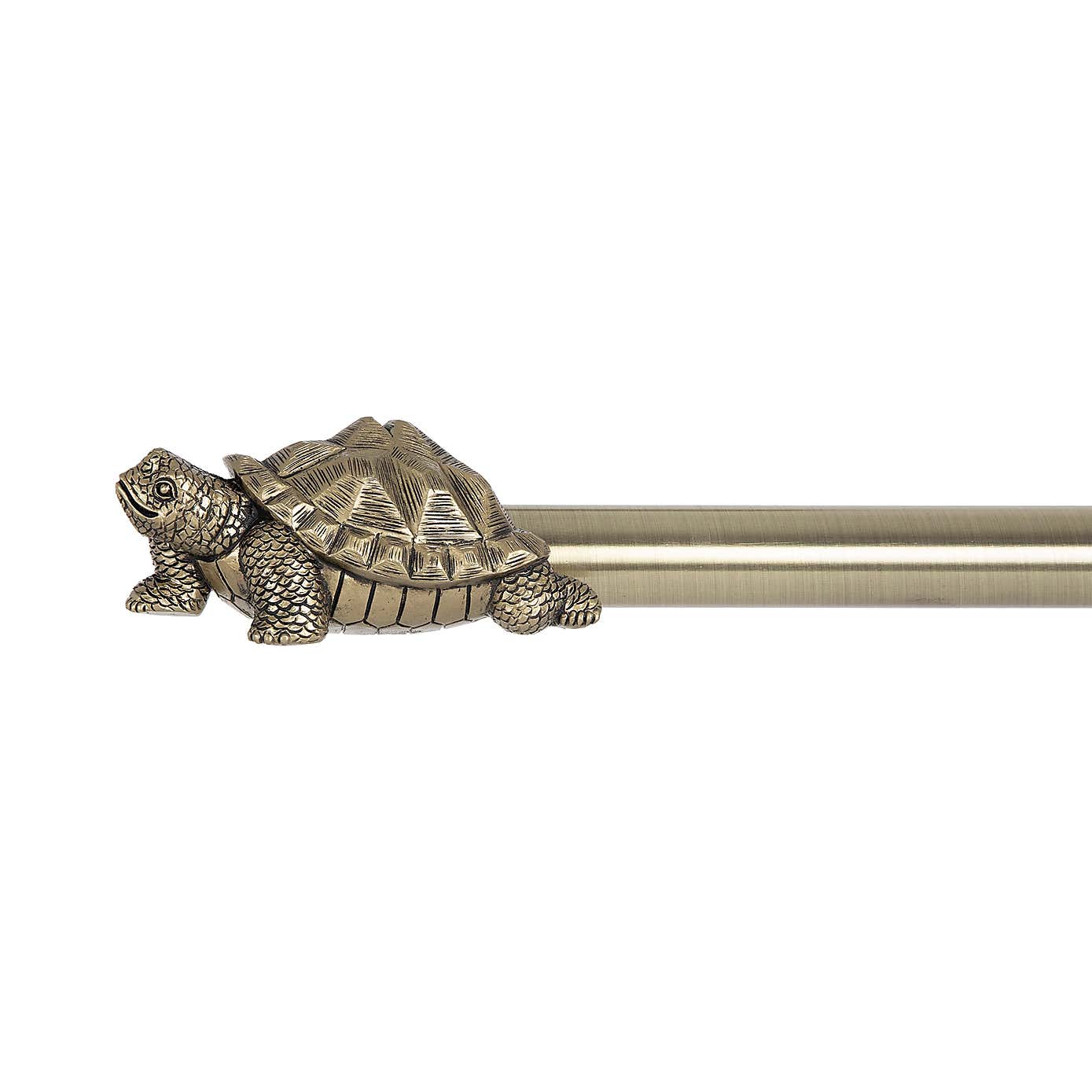 Tortoise Extendable Metal Eyelet Curtain Pole​