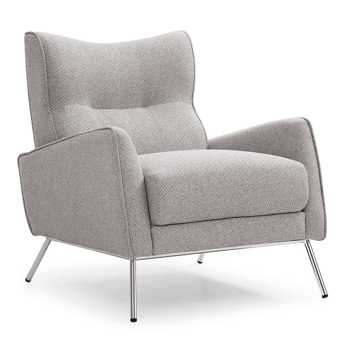 Clara Linen Effect Accent Chair
