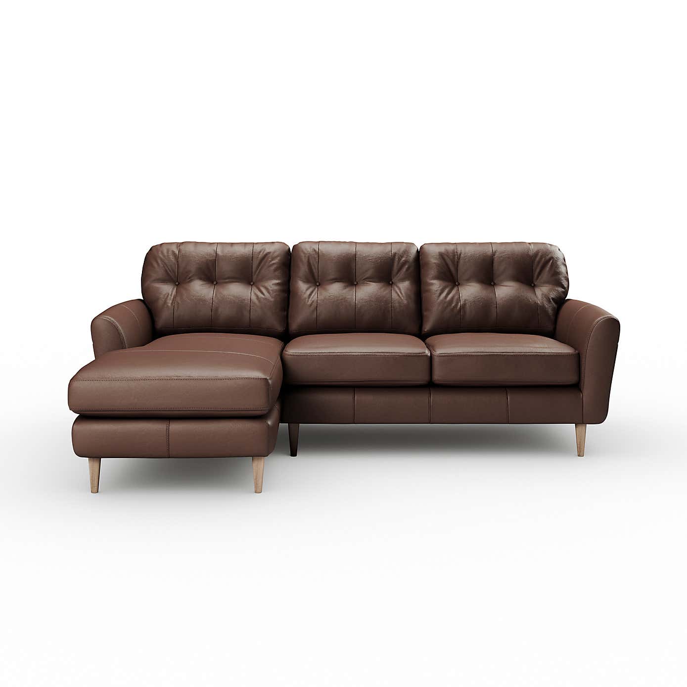 Sven Classic Leather Large Corner Chaise Sofa