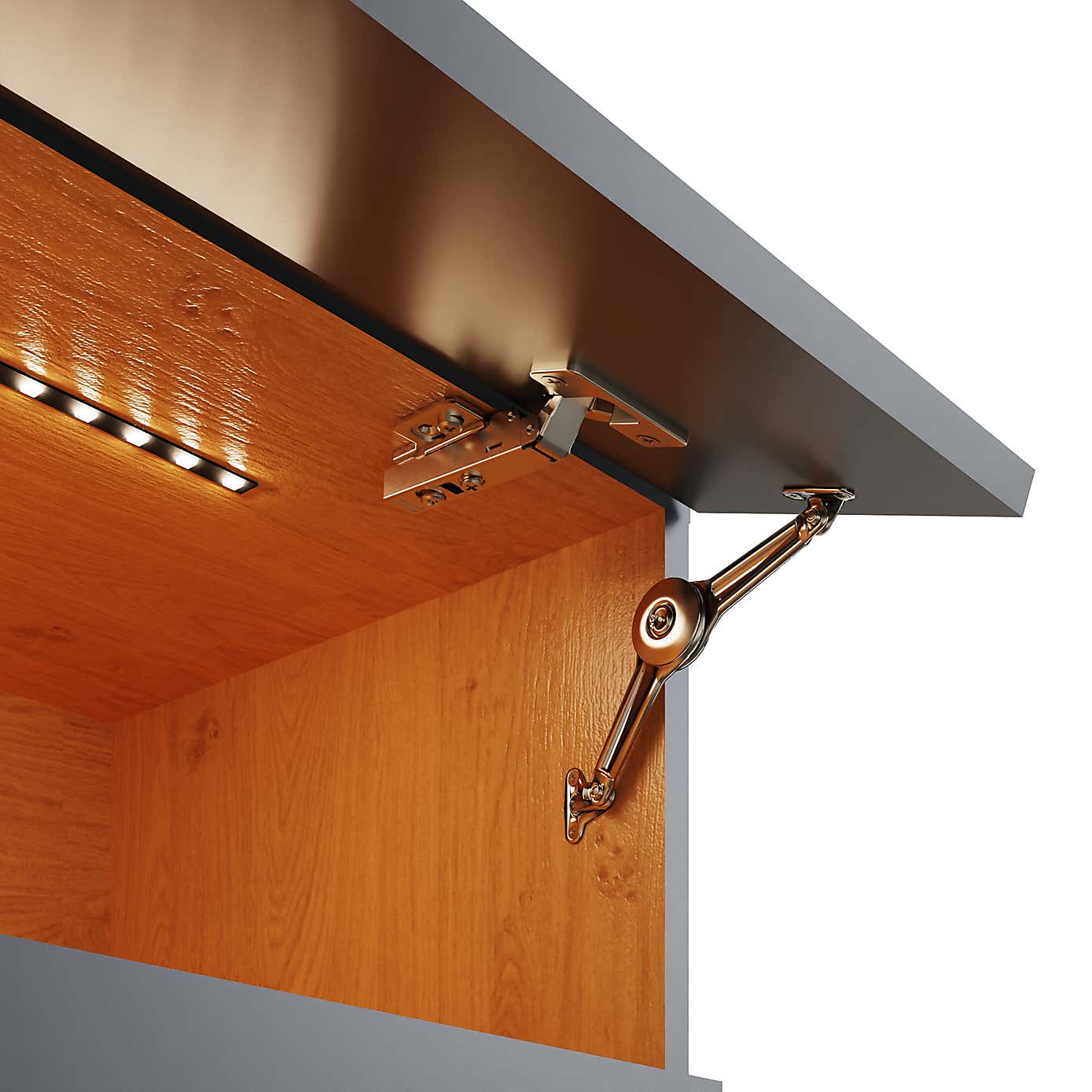 Delta 180cm Wall TV Unit with LEDs for TVs up to 80"