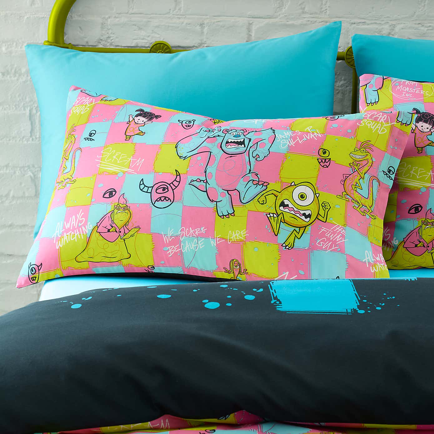 Disney Monsters, Inc. Reversible Duvet Cover and Pillowcase Set