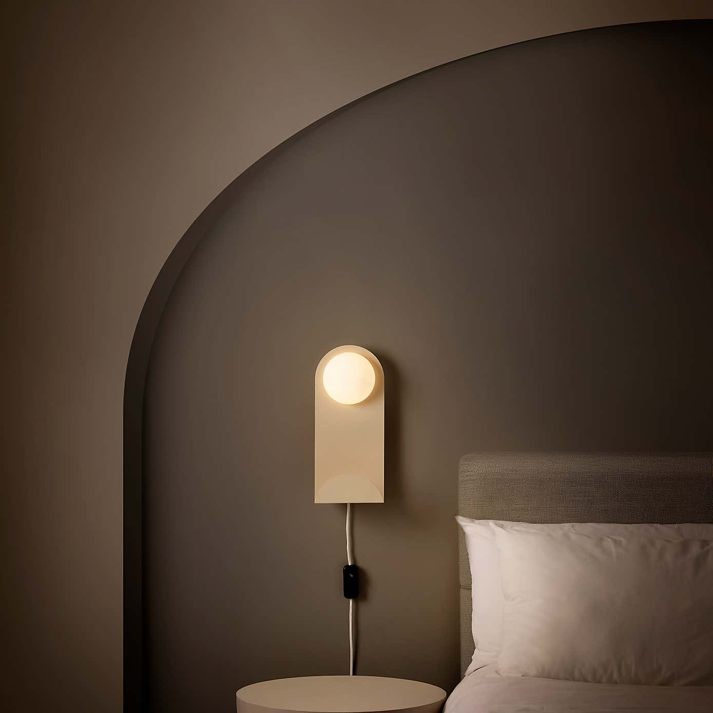 Elements Harton Shelved Wall Light