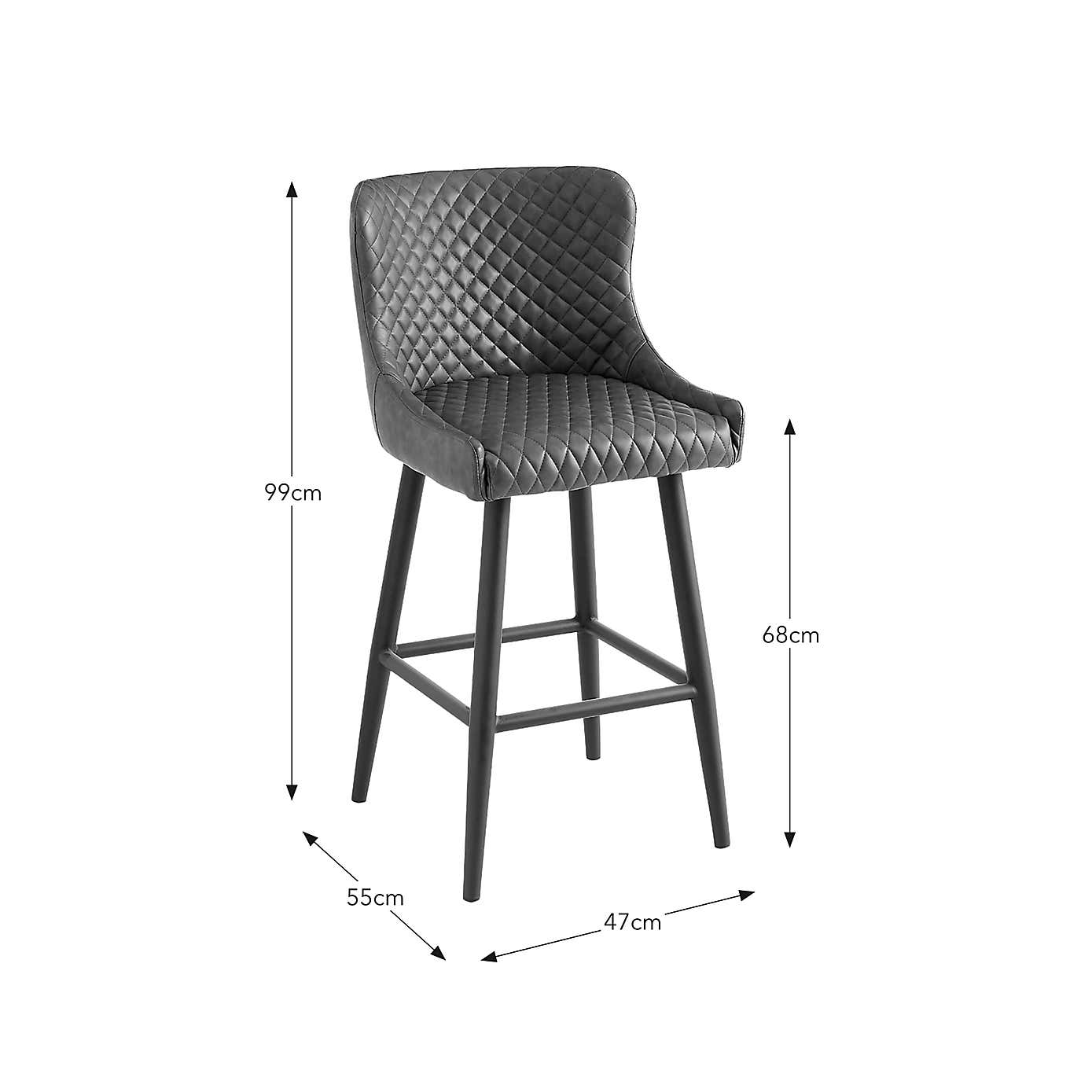 Montreal Counter Height Bar Stool, Faux Leather