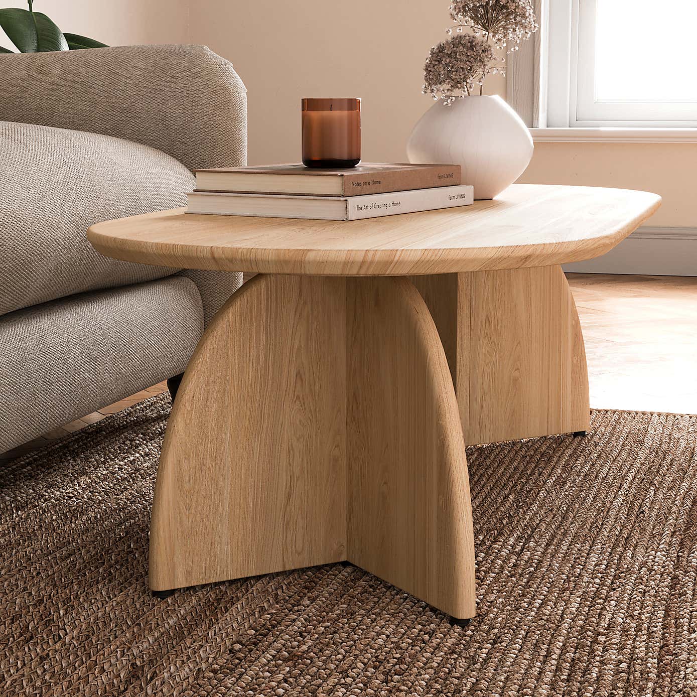 Effy Coffee Table, Natural Wood Effect