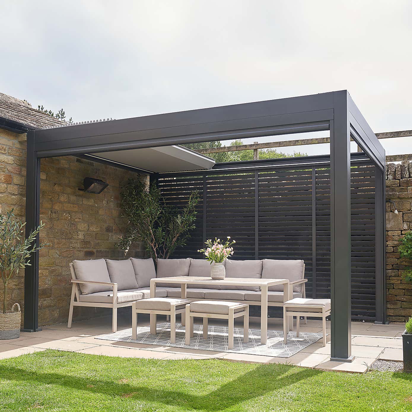 Pacific Lifestyle Aruba Outdoor Corner Seating Set