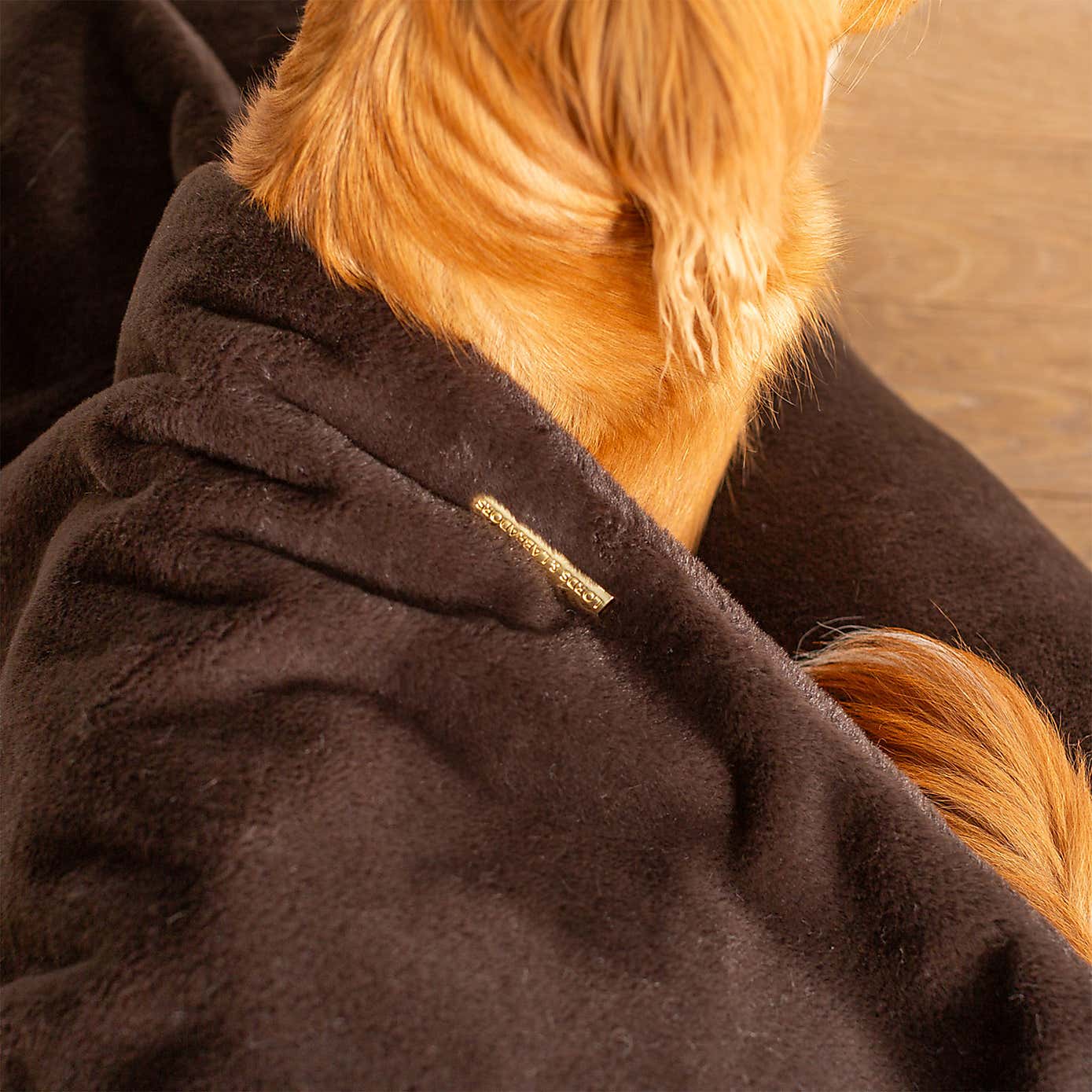 Lords and Labradors Faux Fur Sleepy Burrow Dog Bed