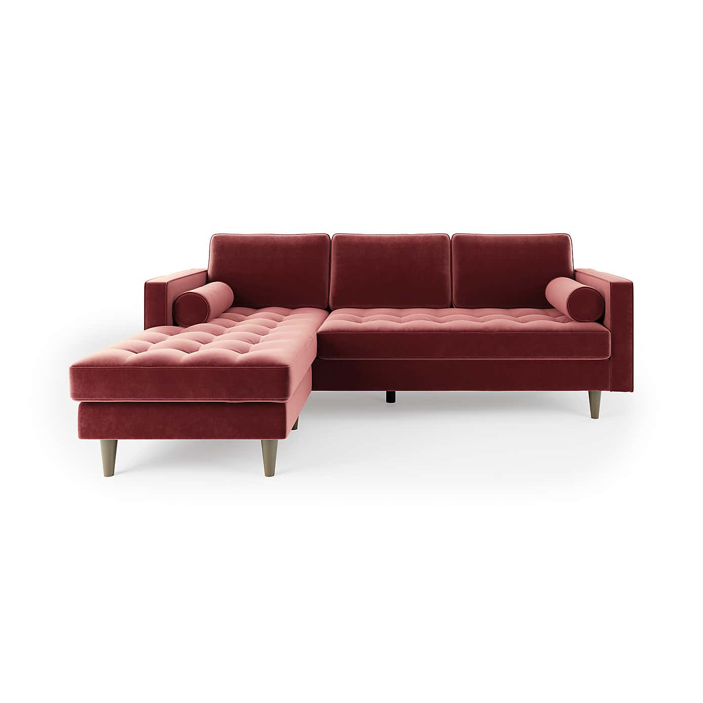 Zoe Velvet Corner Chaise Sofa