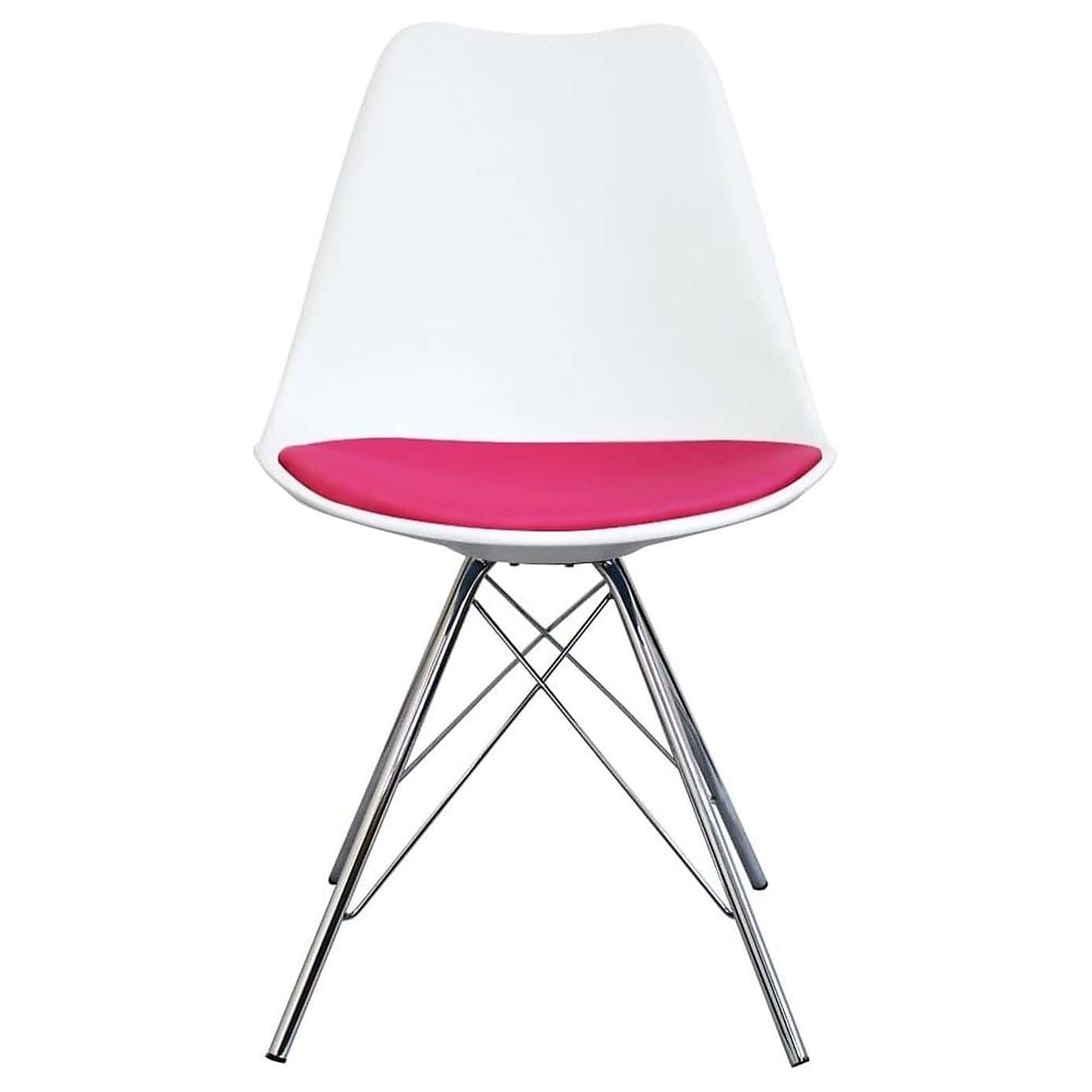 Fusion Living Soho White Plastic Dining Chair