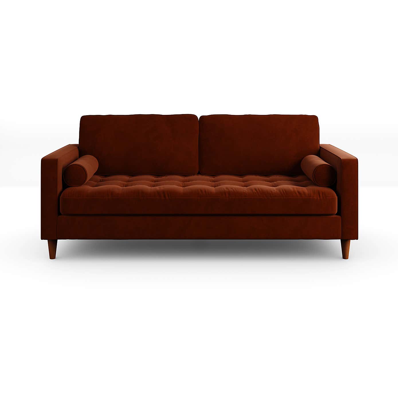 Zoe Casual Sit Velvet 3 Seater Sofa