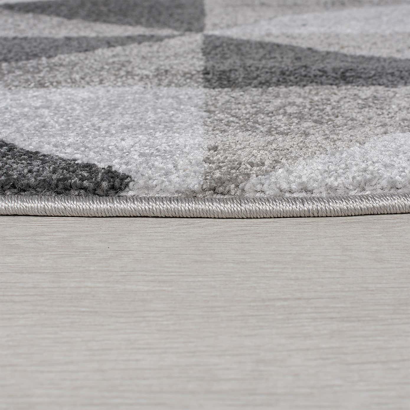 Ochre Geometric Squares Rug