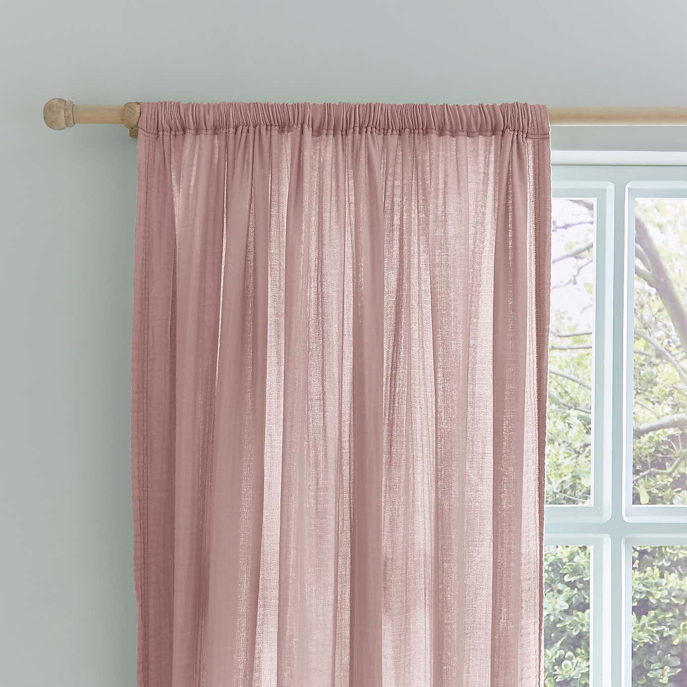 Cotton Muslin Eyelet Curtains