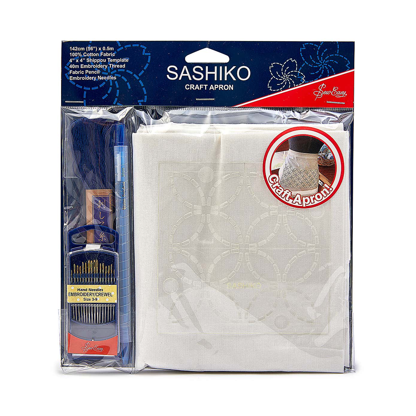 Sashiko Apron Kit