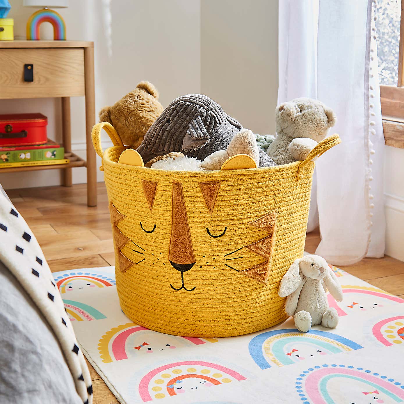 Tiger Fabric Storage Basket