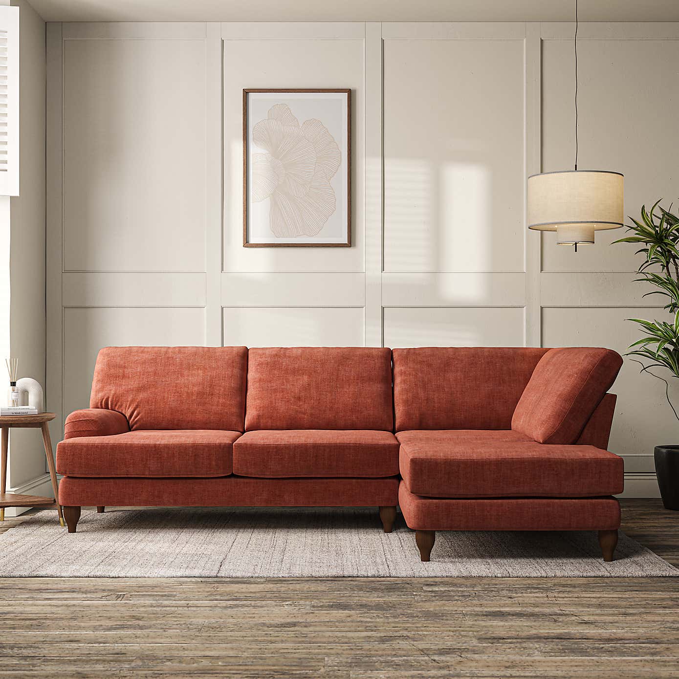 Darwin 4 Seater Corner Chaise Sofa