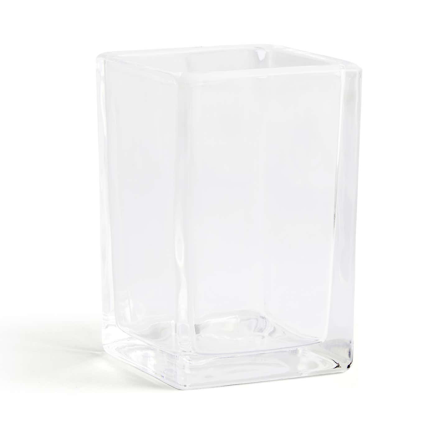 Glam Glass Bathroom Accessories Set