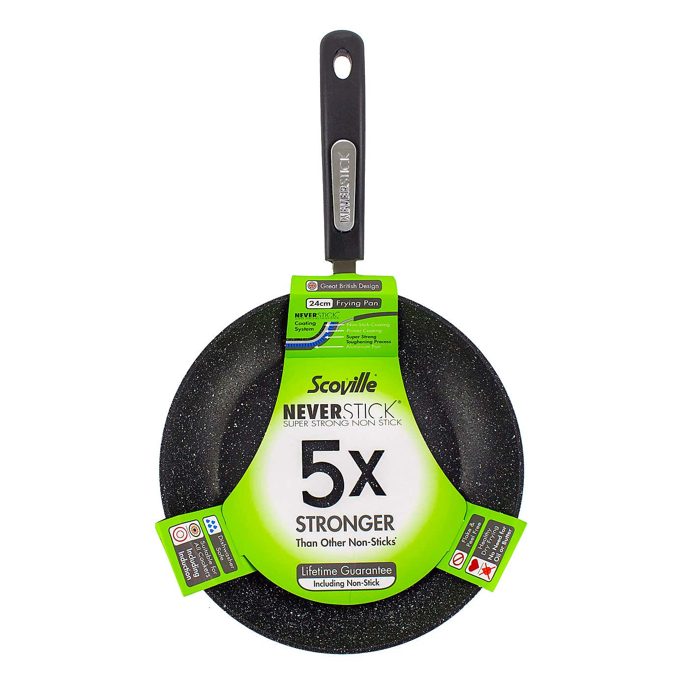 Scoville Neverstick Non-stick Aluminium Frying Pan, 24cm